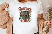Santa's Playlist 1995 Christmas PNG, a Seasonal Illustration by CraftArtStudio (Thumbnail 3 of 4)