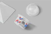 Transparent Ice Cream Cup Mockup, a Packaging Mockup by megostudi0 (Thumbnail 2 of 7)