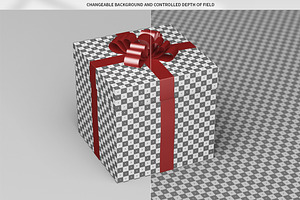 Square Gift Box / Package Mock-Up