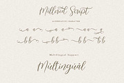 Millered - Beautiful Font Script, a Script Font by Dirtytemp Studio (Thumbnail 12 of 12)