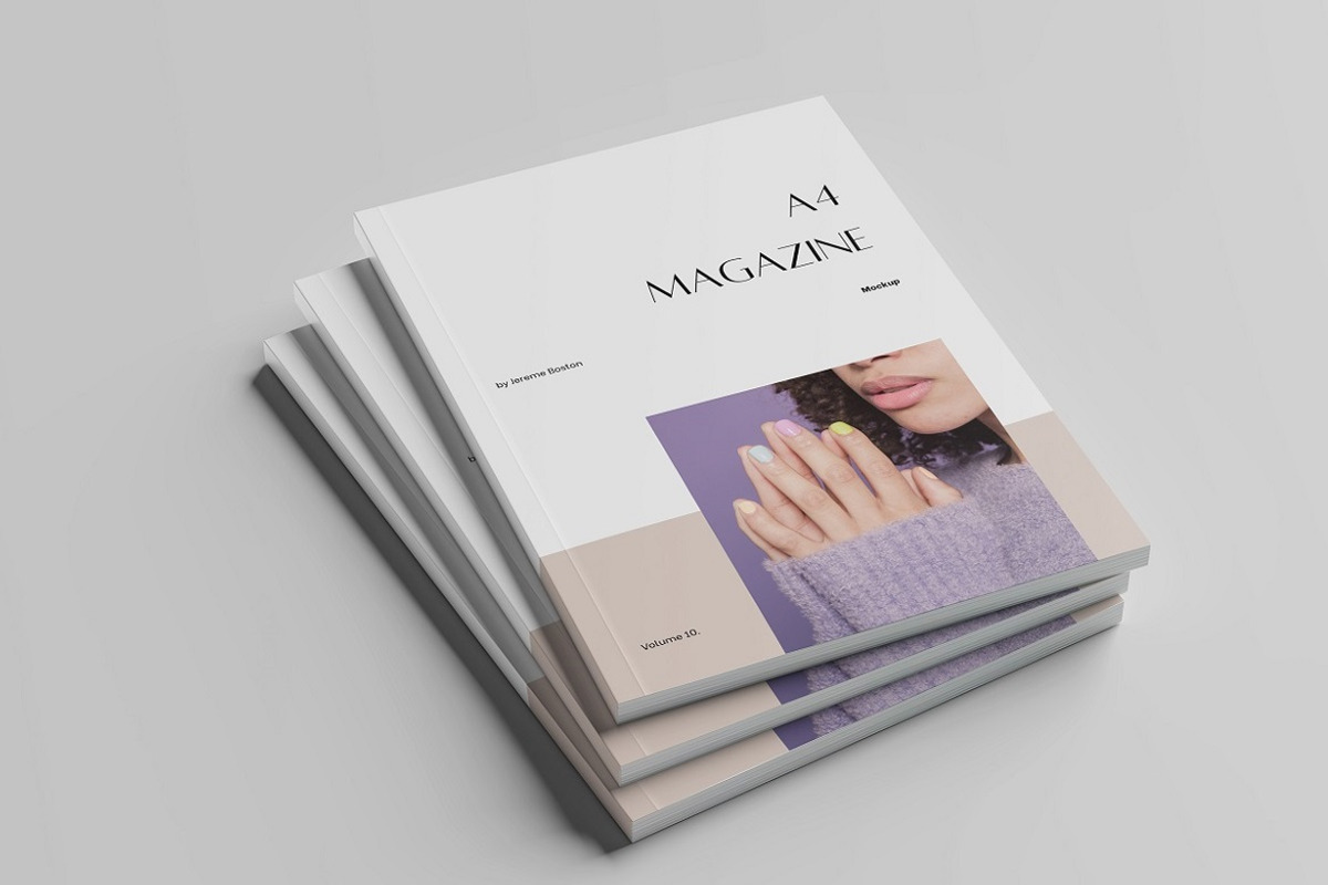 A4 Magazine Mockup, a Books & Magazine Mockup by Tokobeta