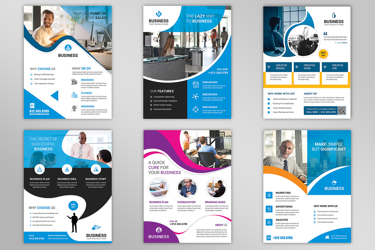 Corporate Business Flyers Bundle, a Flyer Template by Imagine Design Studio (Photo 29 of 34)
