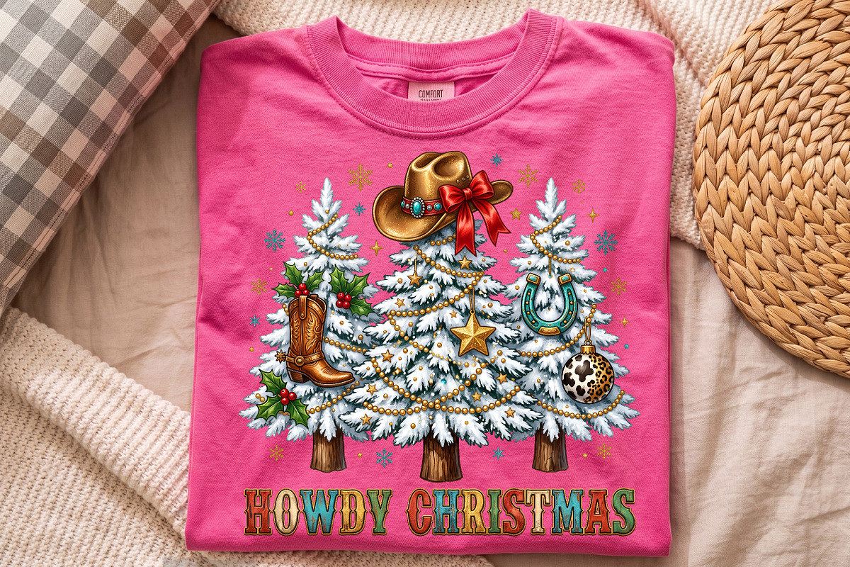 Howdy Christmas Tree PNG,Western, a Seasonal Illustration by Libby Wishes (Photo 3 of 3)