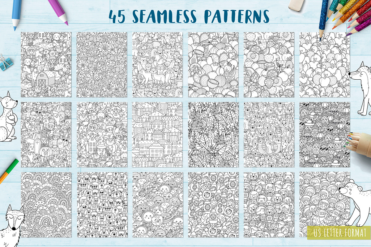 90 Coloring Pages Collection, an Illustration by Gulnara Sabirova (Photo 11 of 22)