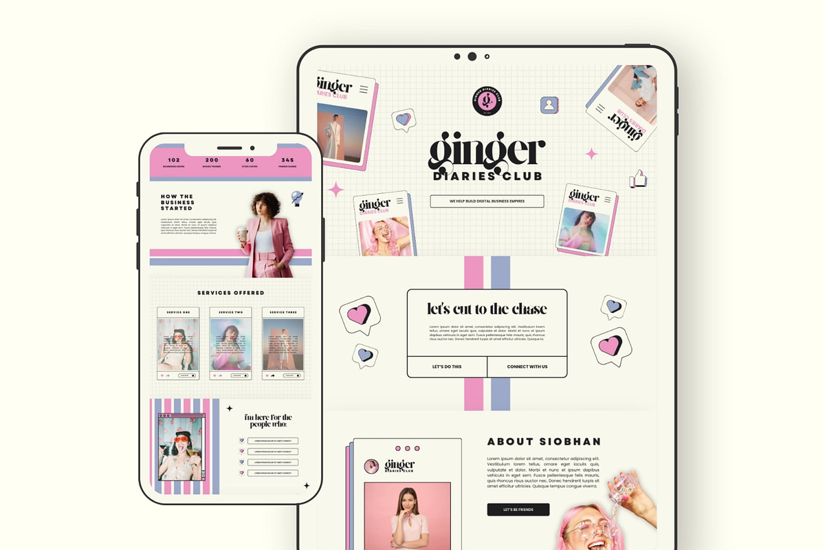 Canva Website Template, a Landing Page Template by Anna Design Studio (Photo 7 of 8)