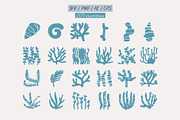 200+ OCEAN CLIPARTS - HAND DRAWN, a Seasonal Illustration by JuDesign (Thumbnail 3 of 23)