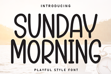 sunday morning | Script Font