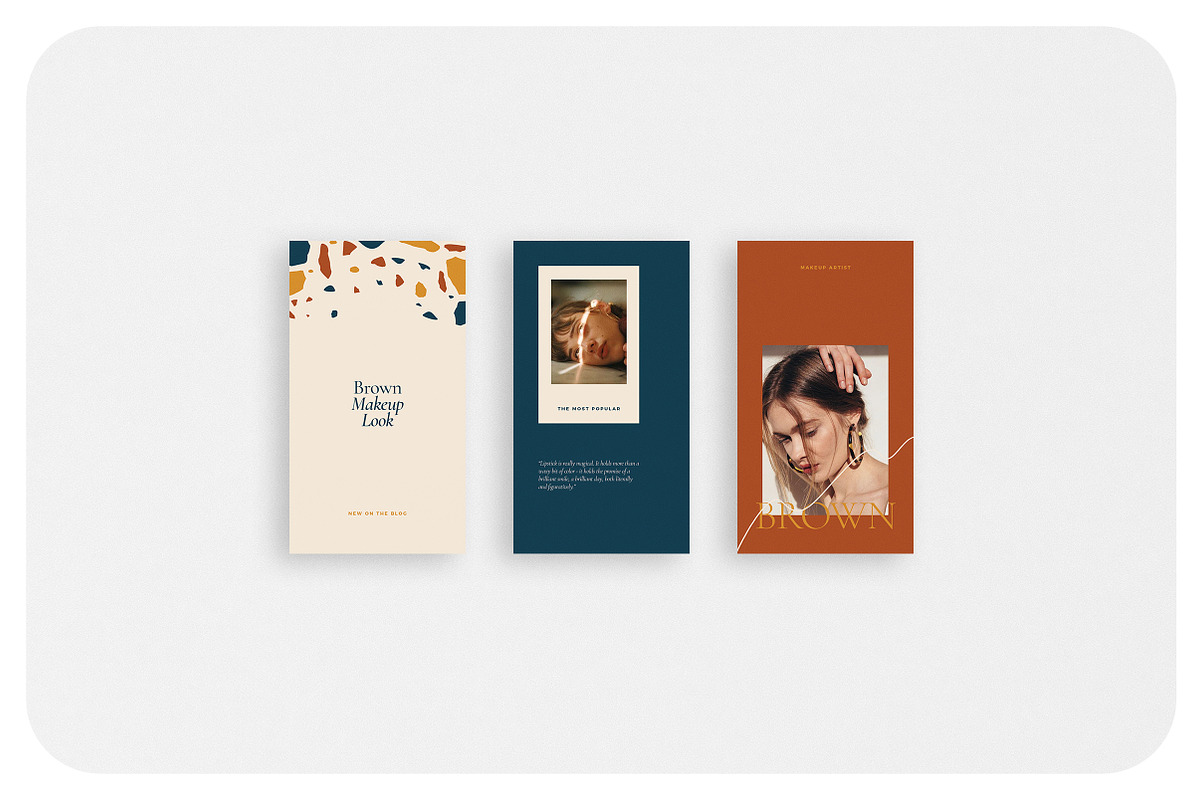 BROWN Instagram Stories, a Social Media Template by Aprilea (Photo 2 of 7)