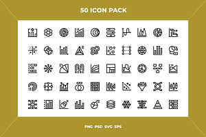 Analytics icons, an Outline Icon by Wencory
