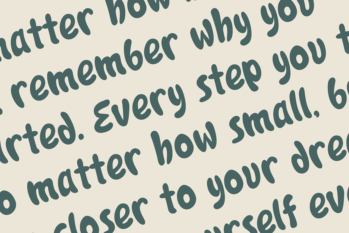 Bogobit - Handwritten Bubble Font, a Handwritten Font by RHD Creative Studio (Photo 3 of 9)