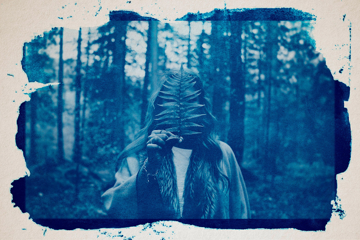 CYANOTYPE Digital Photoshop Effect, a Plug-in Add-On by PhotoSpirit (Photo 4 of 11)