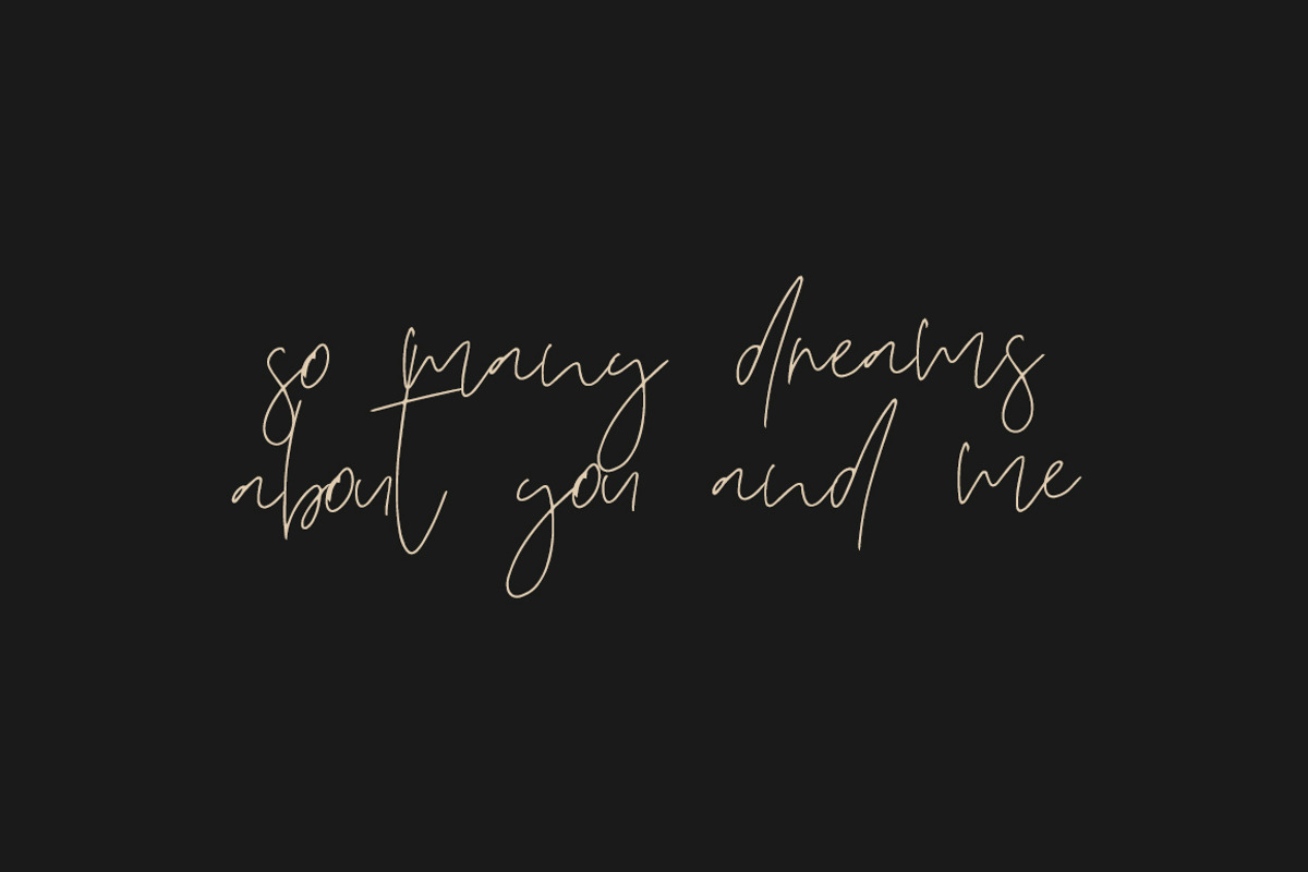 Koraline, a Script Font by Katie Holland (Photo 6 of 8)