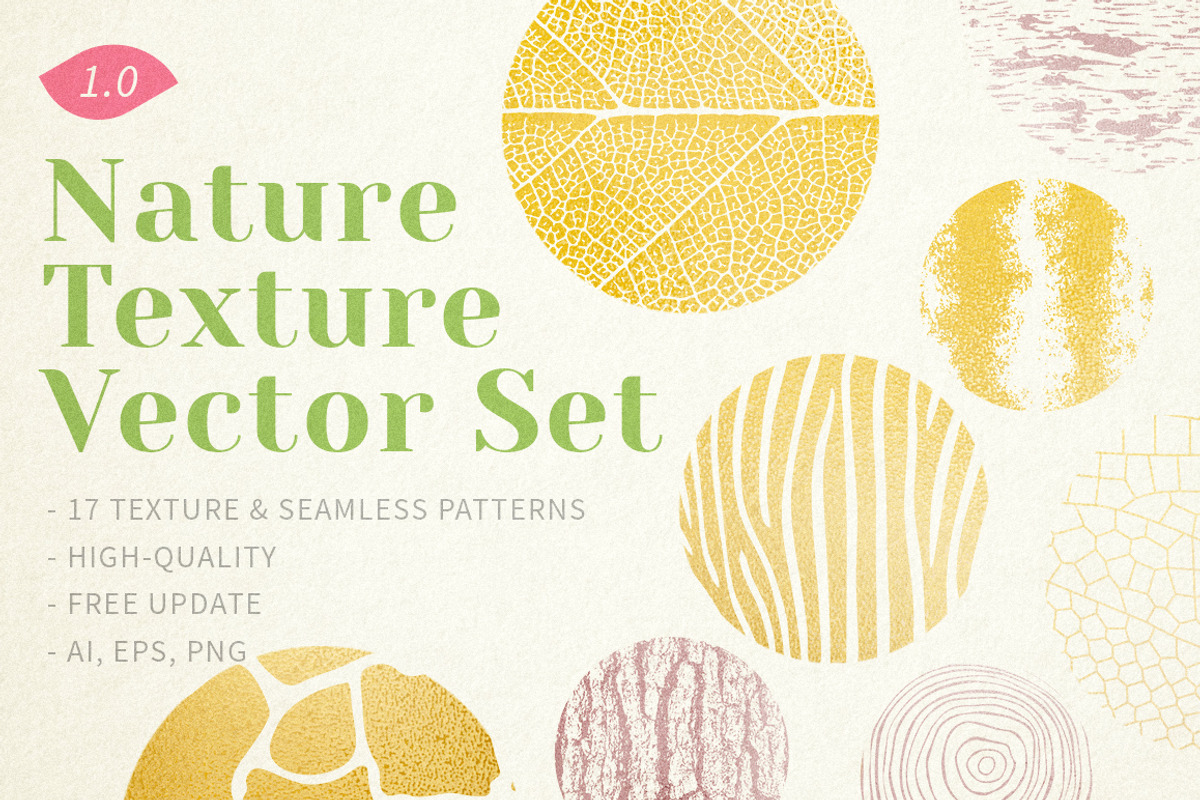 Nature Texture Vector Set, a Pattern Graphic by Perfect Design (Photo 1 of 3)