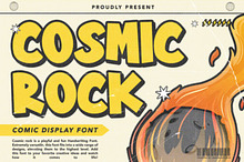 Cosmic Rock - A Comic Display Font