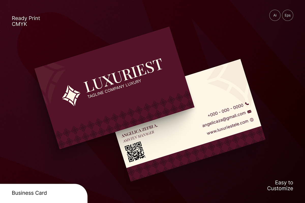 Elegant Business Card, a Business Card Template by Annora Studio (Photo 1 of 6)