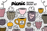 Picnic Brush Set for Procreate, a Brush Add-On by Stolenpencil (Thumbnail 1 of 6)