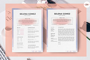 Watercolor Theme Resume Template, a Resume Template by Emaholic Template (Thumbnail 1 of 4)