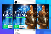 Thanksgiving Service Church Flyer, a Social Media Template by Vintage Impressions (Thumbnail 3 of 6)