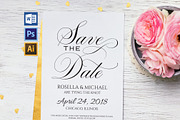 Save the Date Template SHR209, an Invitation Template by Shafura_Wedding (Thumbnail 1 of 5)