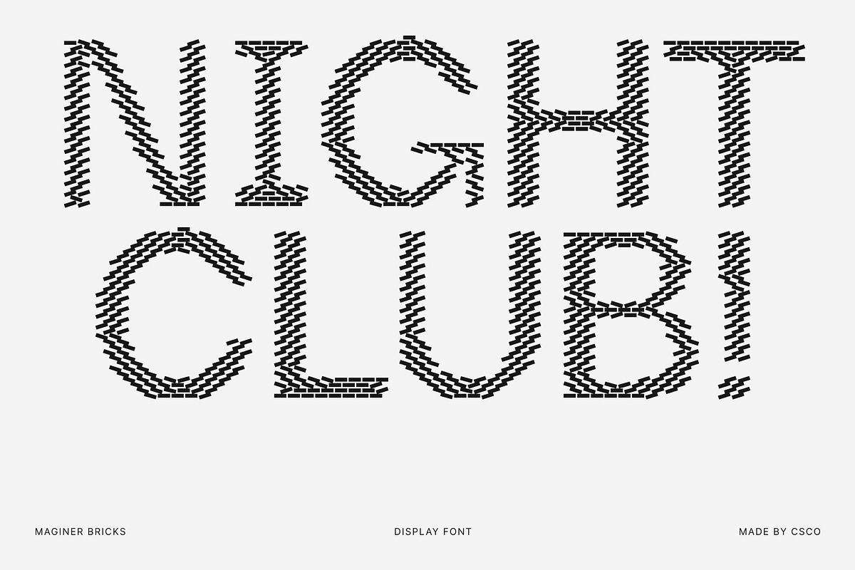 Maginer Bricks, a Sans Serif Font by Craft Supply Co. (Photo 2 of 8)