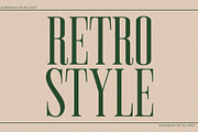 Qarrebian - Retro Display Serif, a Serif Font by Jimoji (Thumbnail 6 of 11)