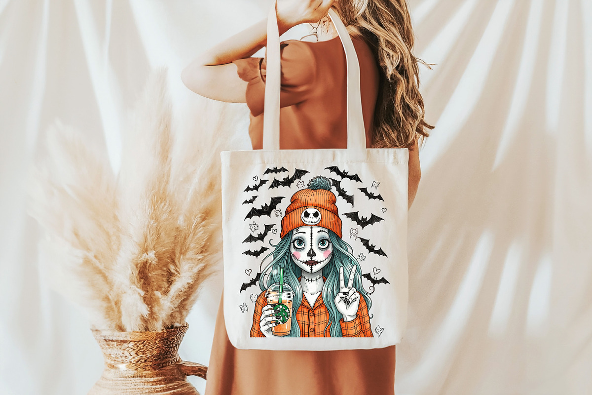 Cute Bougie Skeleton Girl Png, an Illustration by DreamCafeArt (Photo 5 of 7)
