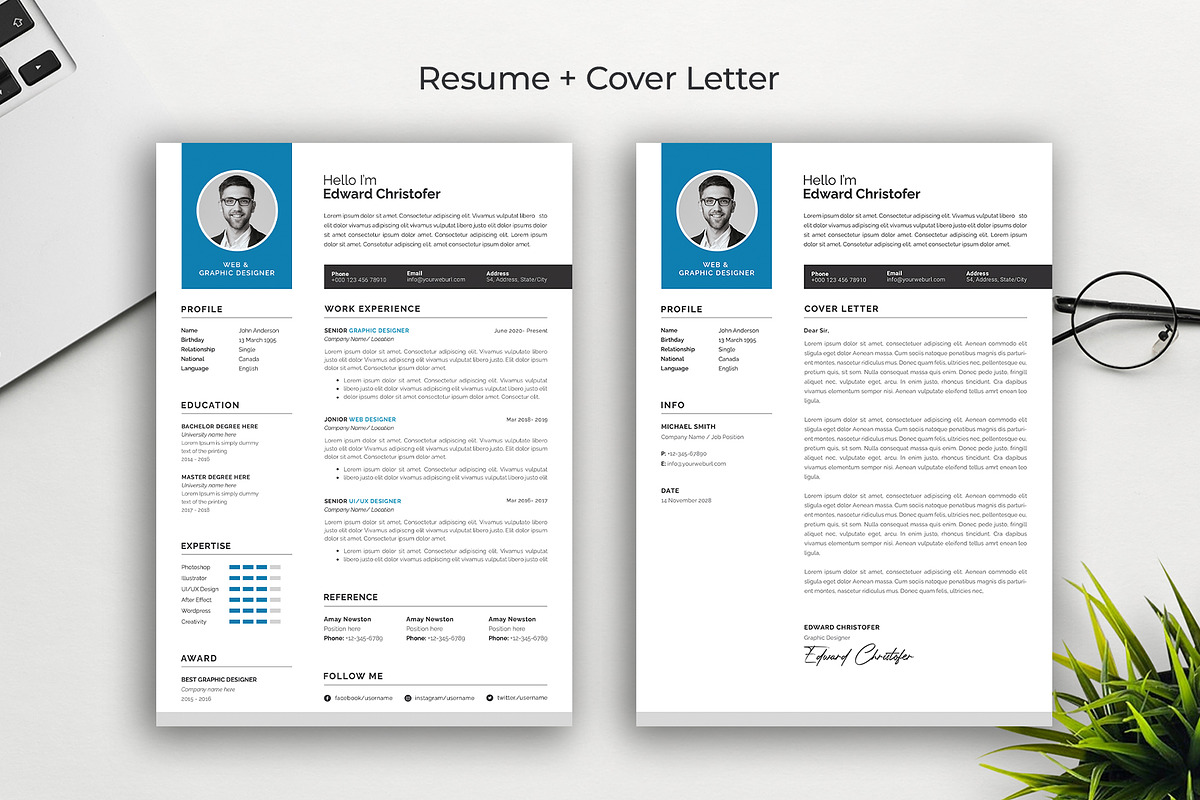 Resume / CV Template, a Resume Template by Abdul Studio (Photo 2 of 4)