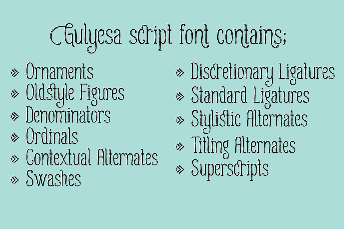 Gulyesa Script preview 2