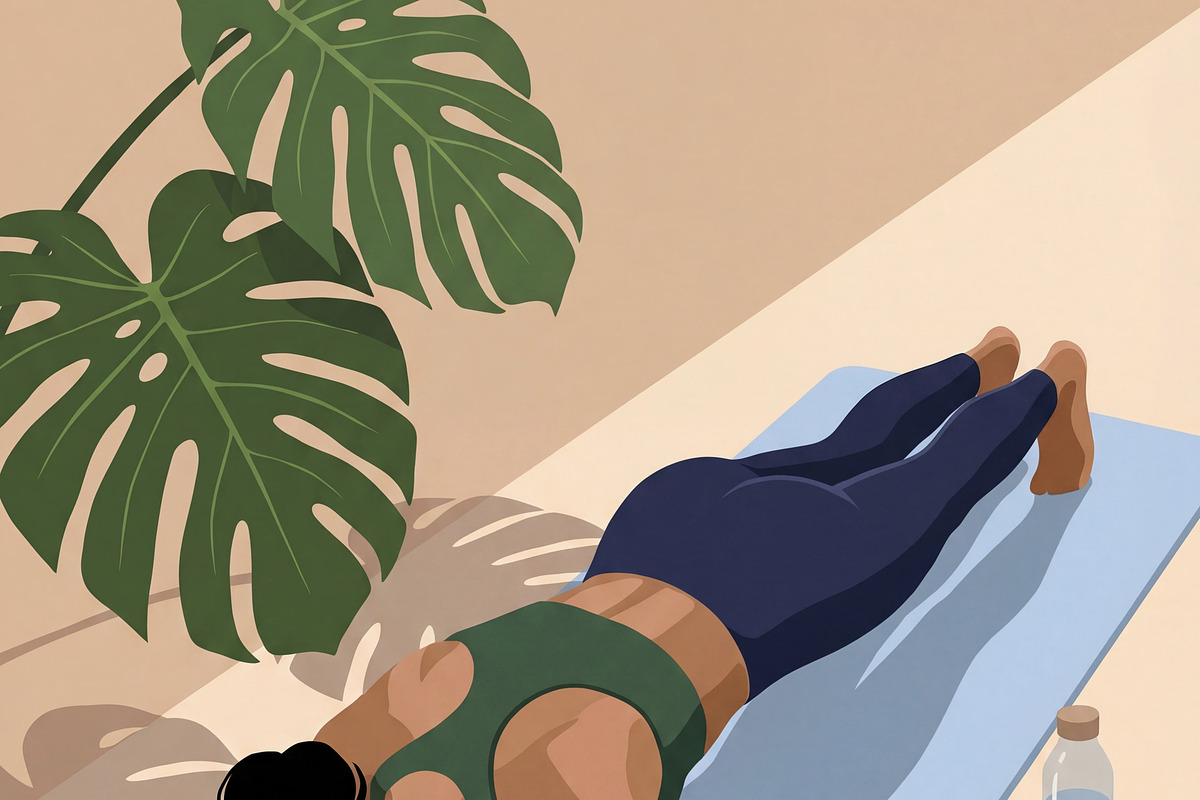 Young Woman Practicing Exercise, a Sport Illustration by Virgo Studio