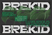 Brekid Luxurious Font, a Serif Font by Erifqizefont (Thumbnail 1 of 16)