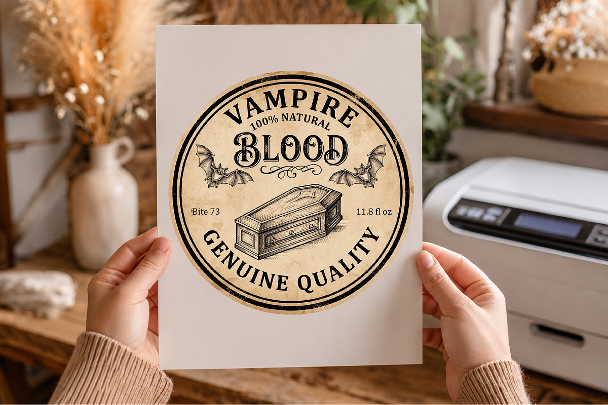 Halloween Vintage Potion Label PNG, a Seasonal Illustration by Canvas Craft (Photo 4 of 5)