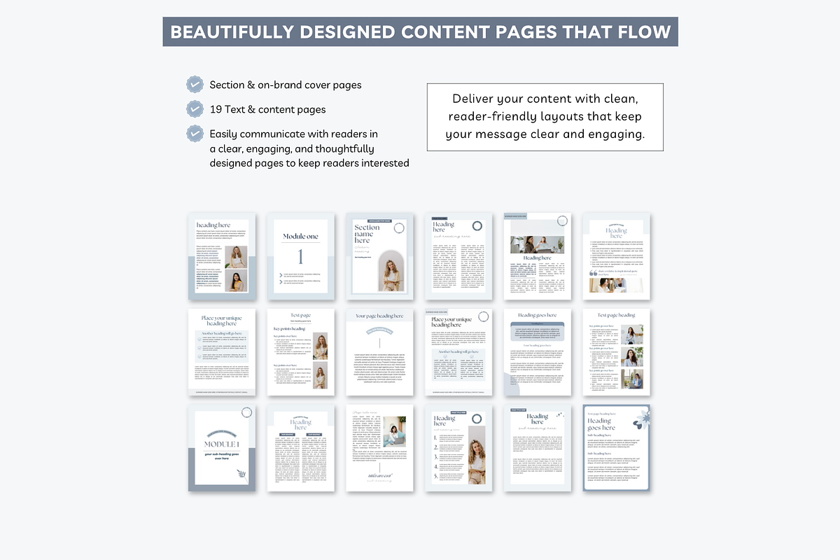 Ebook Workbook Canva Template, a Templates & Theme by Cate Creates (Photo 6 of 9)