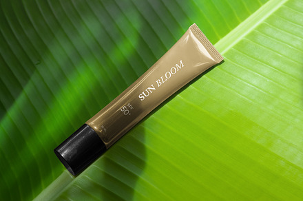 MF Cream Tube Leaf Mockup Template