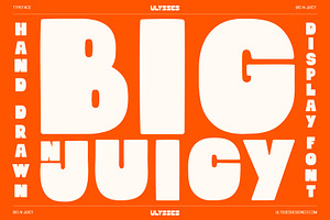 Big N' Juicy Hand Drawn Font, a Font by Ulysses Design Co