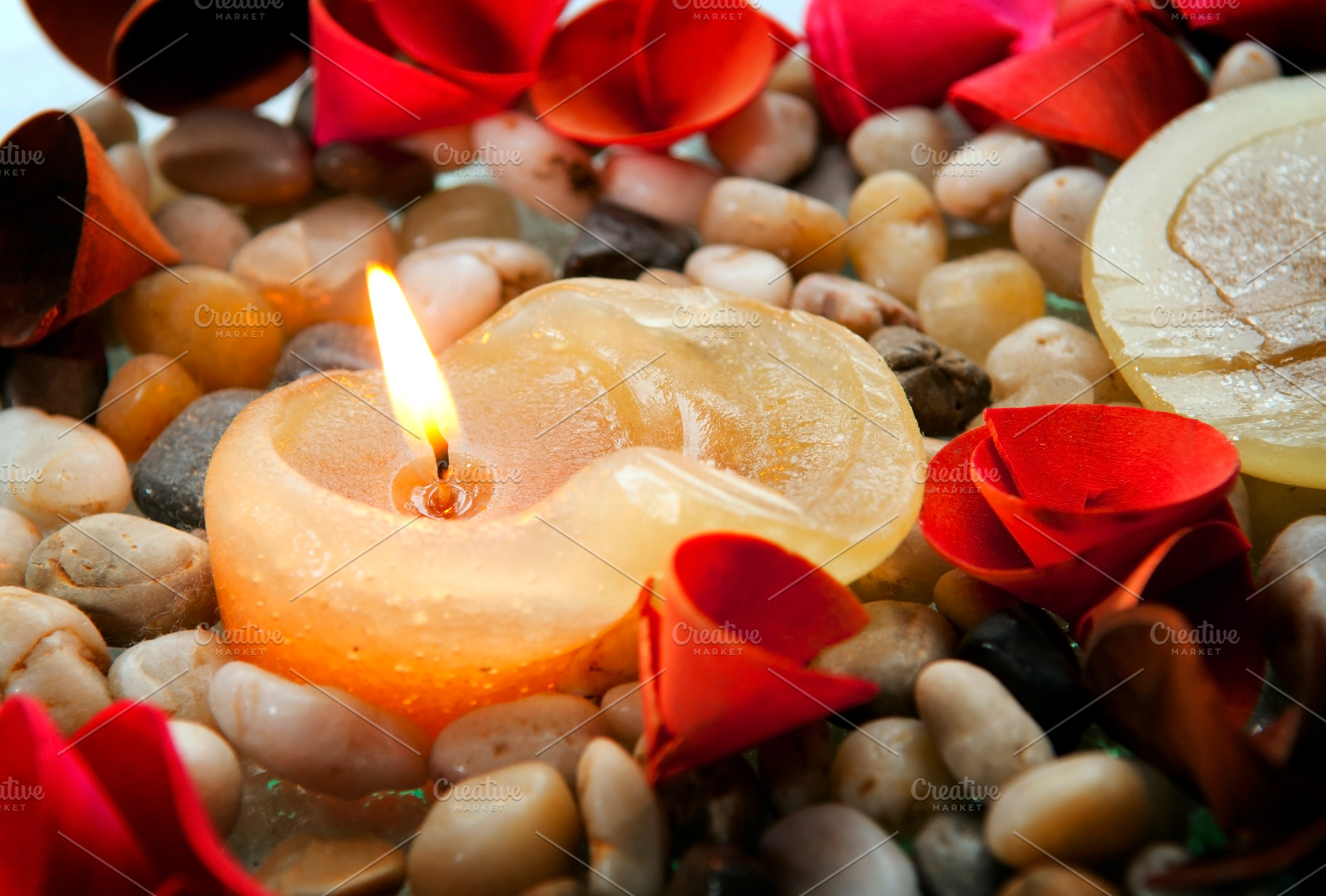 Candle and Petals, a Beauty & Fashion Photo by THP Creative