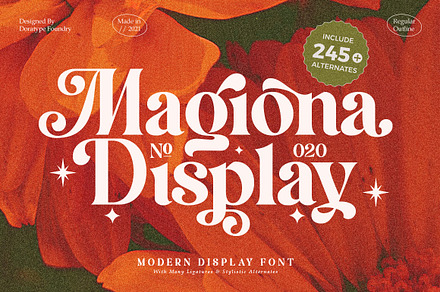 Magiona Display, a Serif Font by Dora Typefoundry
