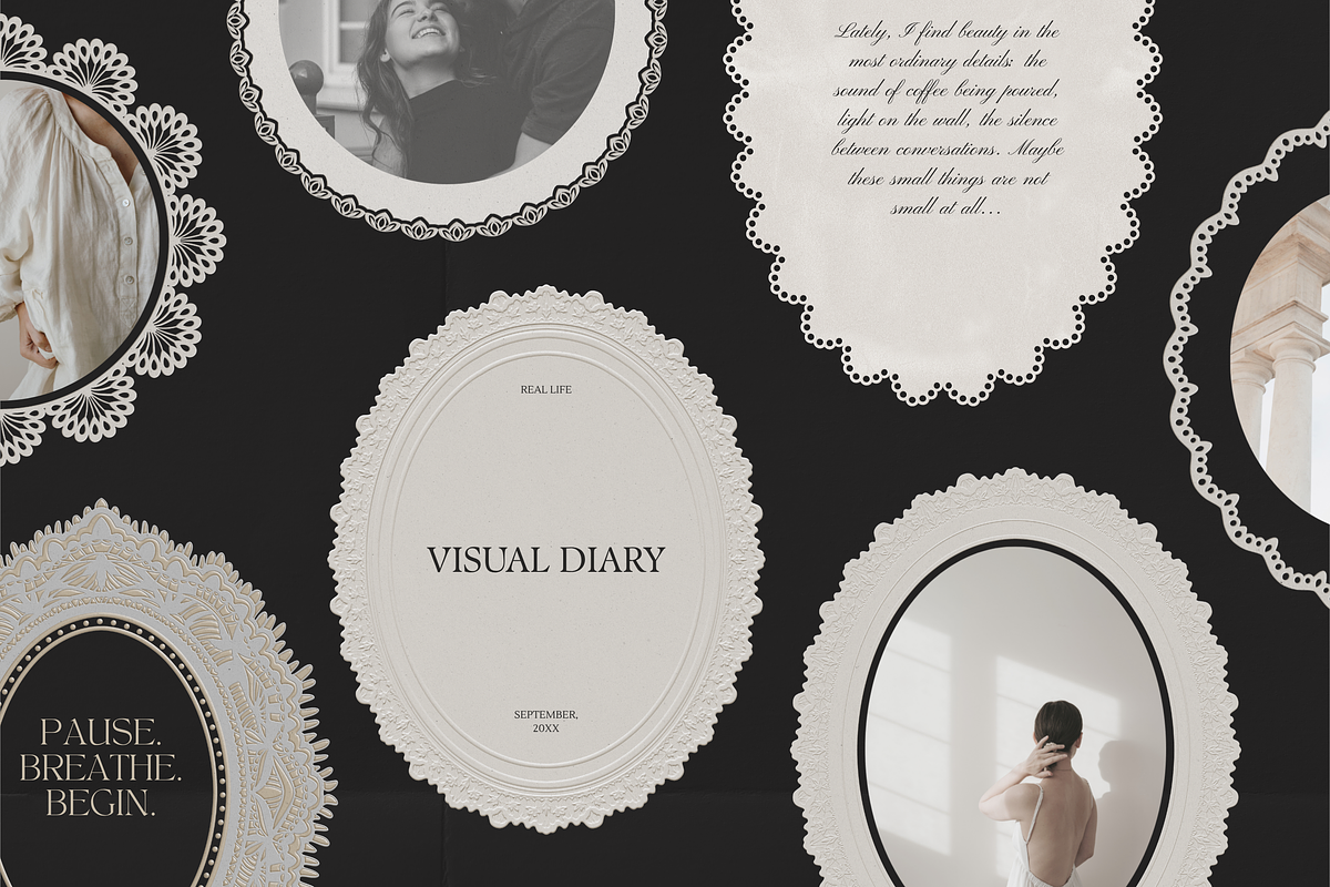 Vintage Lace Embossed Frames, an Object Graphic by Yana Lesiuk (Photo 5 of 10)