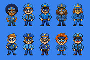 Police Mascot Illustration Pack, an Illustration by Riswan Ratta (Thumbnail 2 of 2)