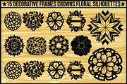 Decorative Floral Frame Silhouette S, an Illustration by Designer_Momina (Thumbnail 1 of 4)