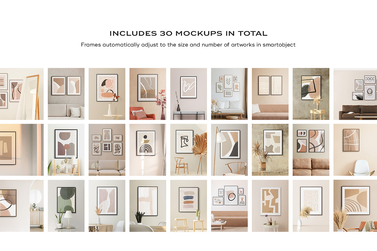 Trendy Frame Mockup Template Bundle, a Product Mockup by FoundImages (Photo 2 of 25)