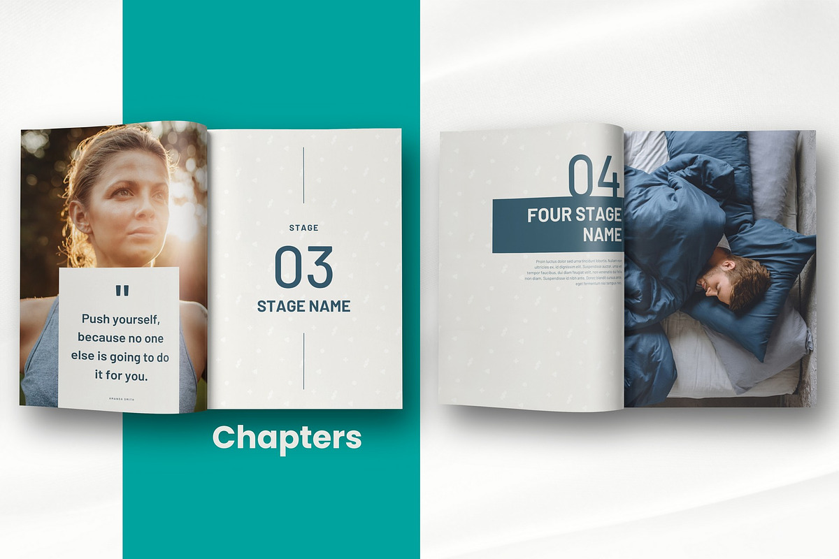 Healthy lifestyle workbook template, a Magazine Template by Handy Template (Photo 13 of 24)