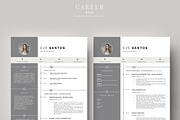 Modern Resume & CoverLetter Template, a Resume Template by careerboutique (Thumbnail 2 of 6)