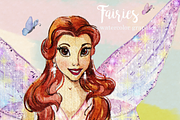Fairies Clipart Images, an Illustration by Whimseez (Thumbnail 2 of 5)