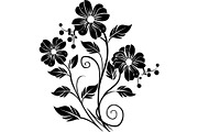 Elegant Botanical Flower Silhouette, an Object Graphic by Designer_Momina (Thumbnail 9 of 16)