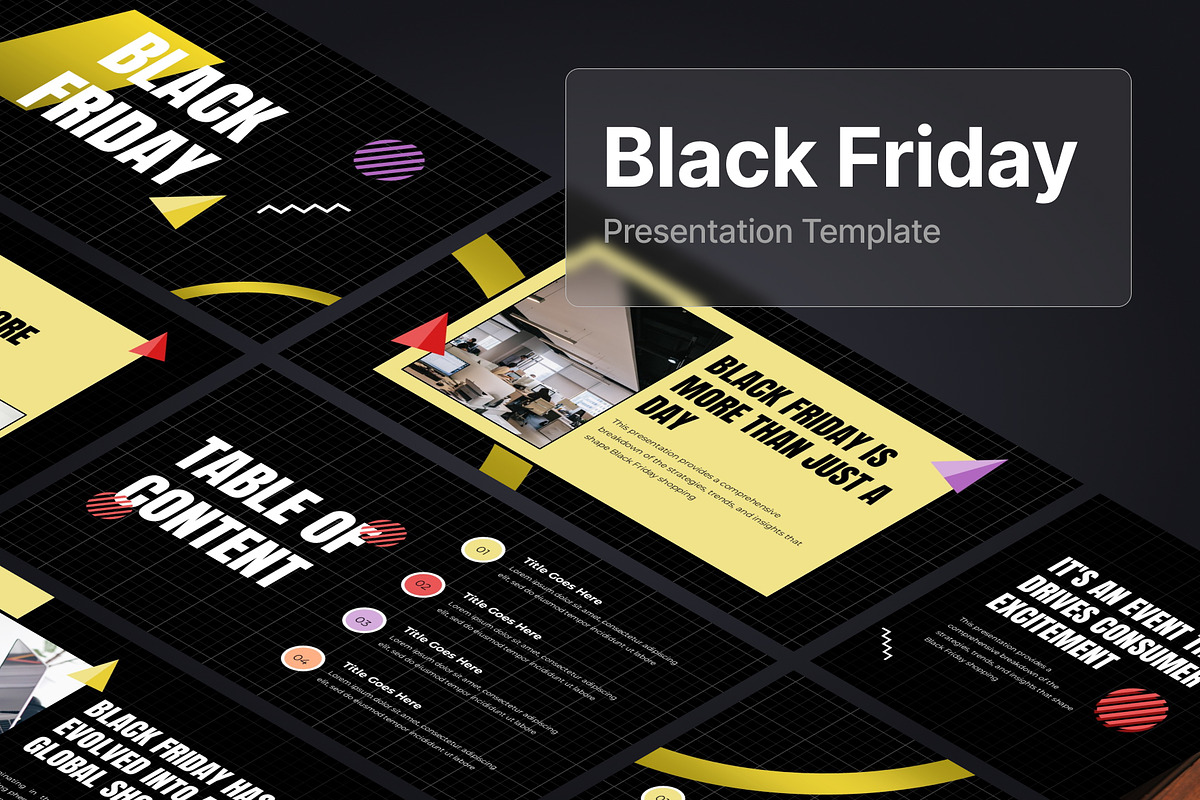 Black Friday Powerpoint Template, a Presentation Template by Eklip Studio (Photo 6 of 6)