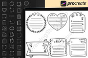 200 Procreate Kawaii Planner Stamps, a Brush Add-On by DrawingStoryShop (Thumbnail 2 of 6)
