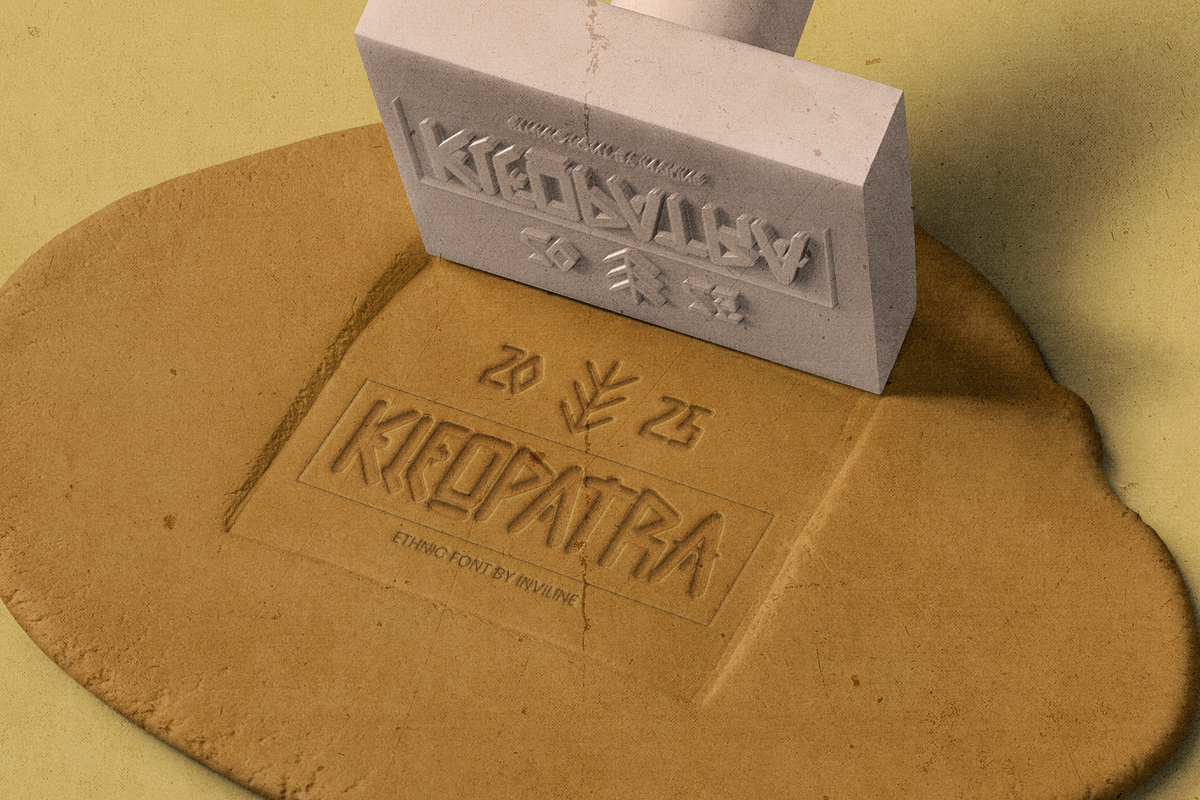 Kleopatra – Brush Ethnic Geometric, a Sans Serif Font by Inviline.co (Photo 9 of 15)