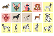 Dog wall art Collection JPG, Dogs, an Animal Photo by Chipshpow Graphics (Thumbnail 8 of 8)