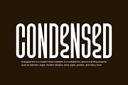Erangoja - Unique Condensed Font, a Sans Serif Font by QR Design Studio (Thumbnail 3 of 8)