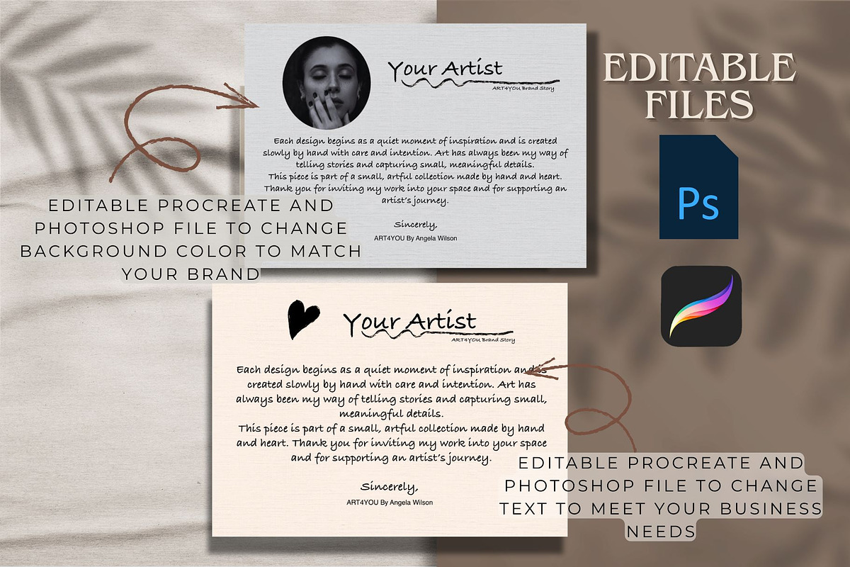 Brand Kit Packaging Template Cards, a Marketing Template by Studio Print Co. (Photo 6 of 17)